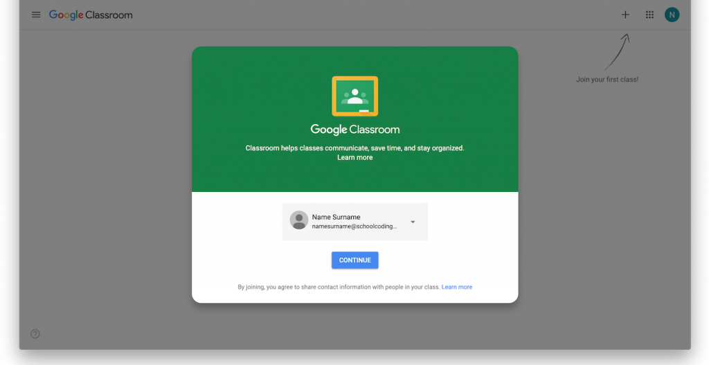SchoolCoding Google Classroom New Student Enrollment