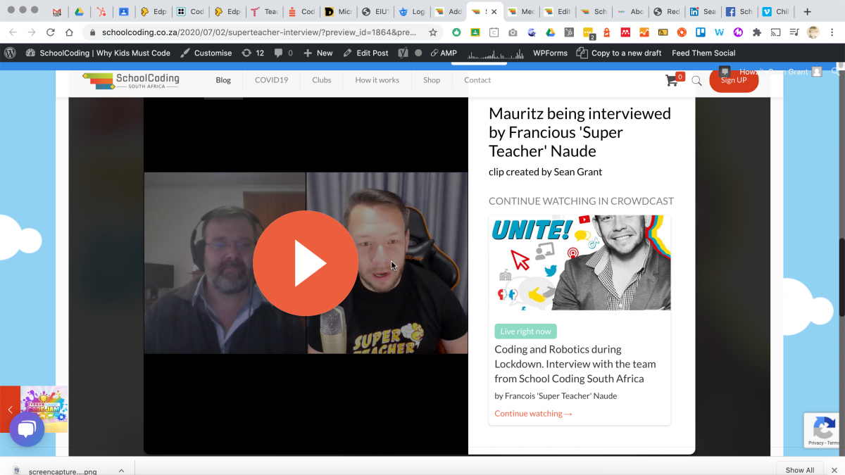 Super Teacher Interview with Mauritz Kotzé