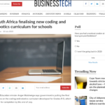 South Africa finalizing new Coding and Robotics Curriculum for Schools